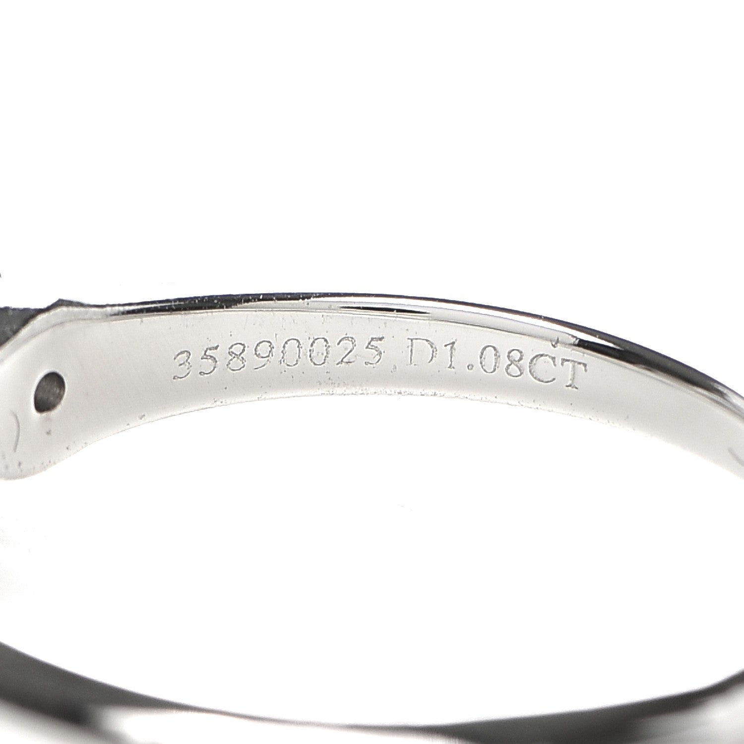 Tiffany Platinum Diamond 1.08ct Solitaire Engagement Ring 62 10 4 of 6