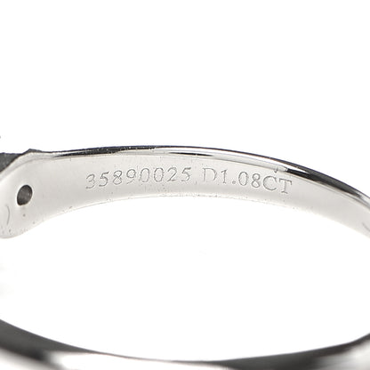 Tiffany Platinum Diamond 1.08ct Solitaire Engagement Ring 62 10 4 of 6