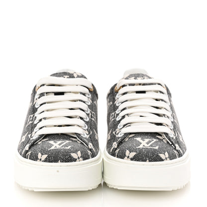 Louis Vuitton Denim Monogram Time Out Sneakers 36 3 of 11