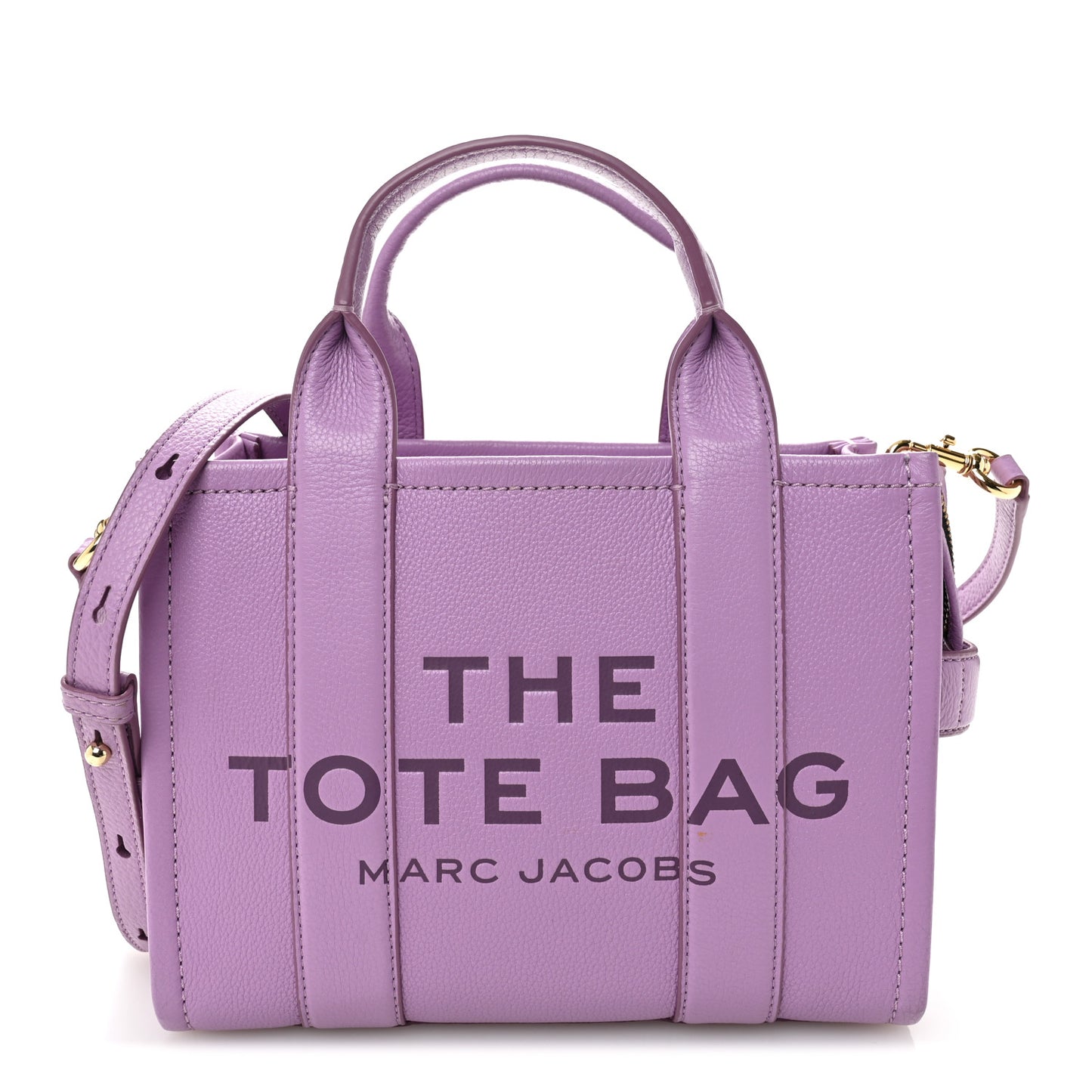 Grained Calfskin Small The Tote Bag Regal Orchid