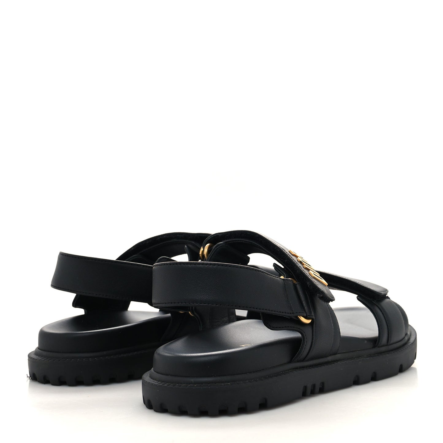 Lambskin Dioract 10mm Sandals 38 Black
