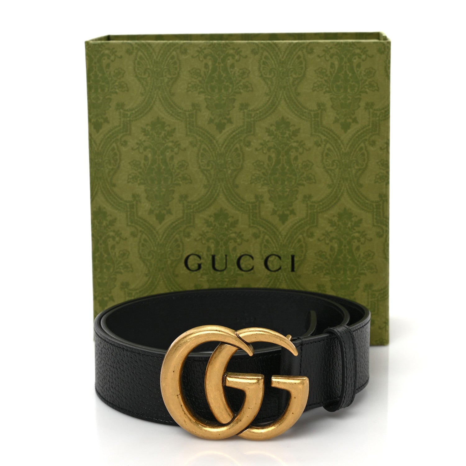 Gucci Textured Calfskin Double G 40mm Belt 85 34 Black 5 of 5
