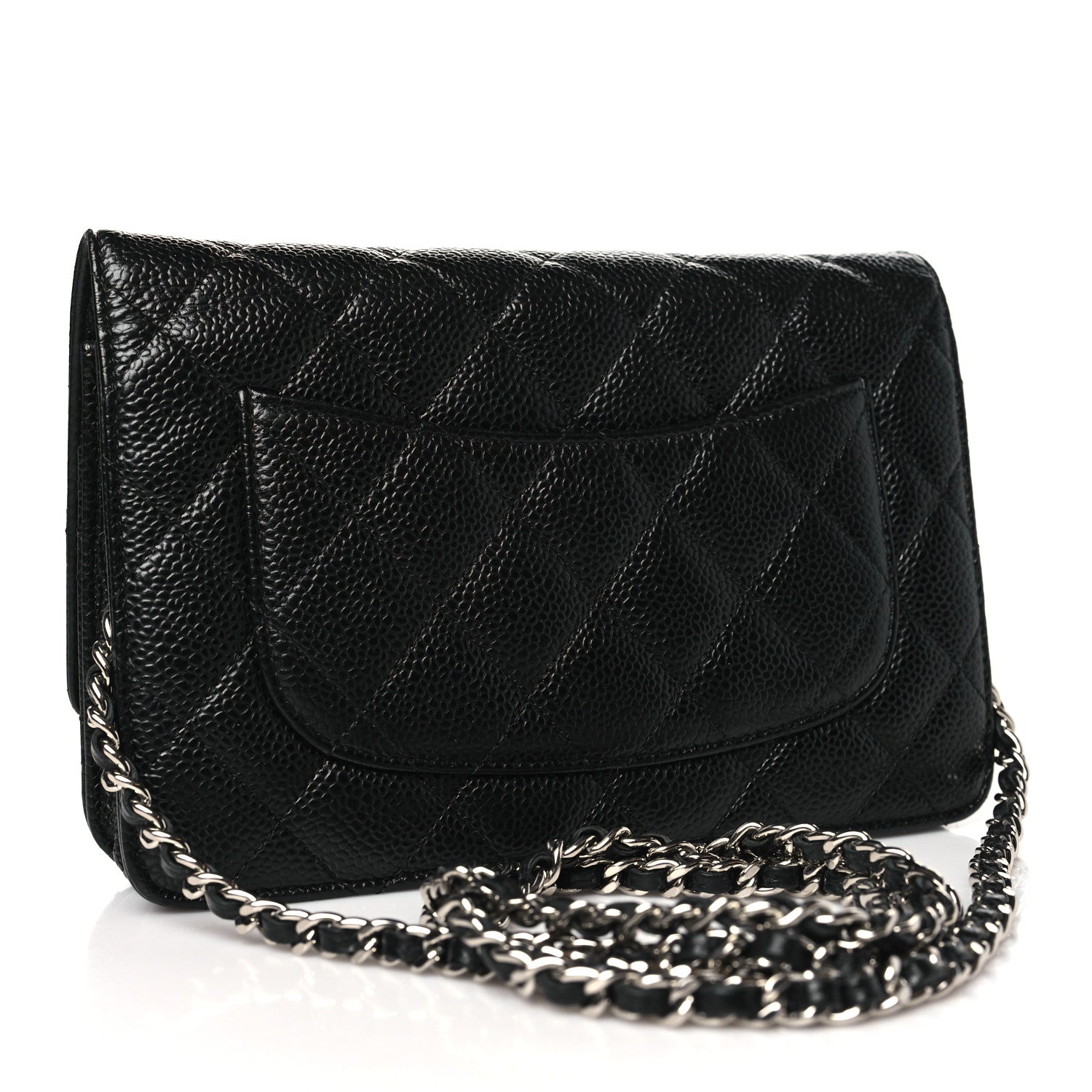 Chanel Caviar Quilted Wallet on Chain WOC Black 3 of 11