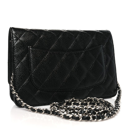 Chanel Caviar Quilted Wallet on Chain WOC Black 3 of 11