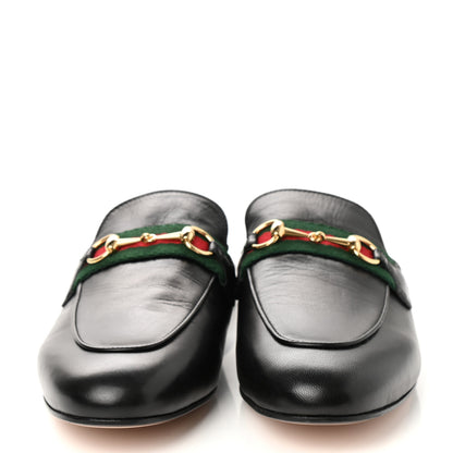 Gucci Malaga Kid Web Womens Princetown Slippers 39 Black 2 of 8