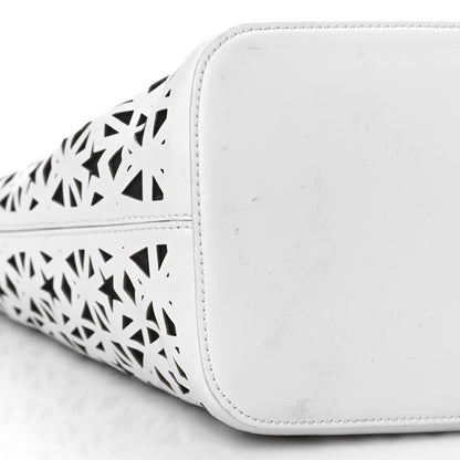 Givenchy Calfskin Lazer Cut Medium Antigona Tote Black White 9 of 13