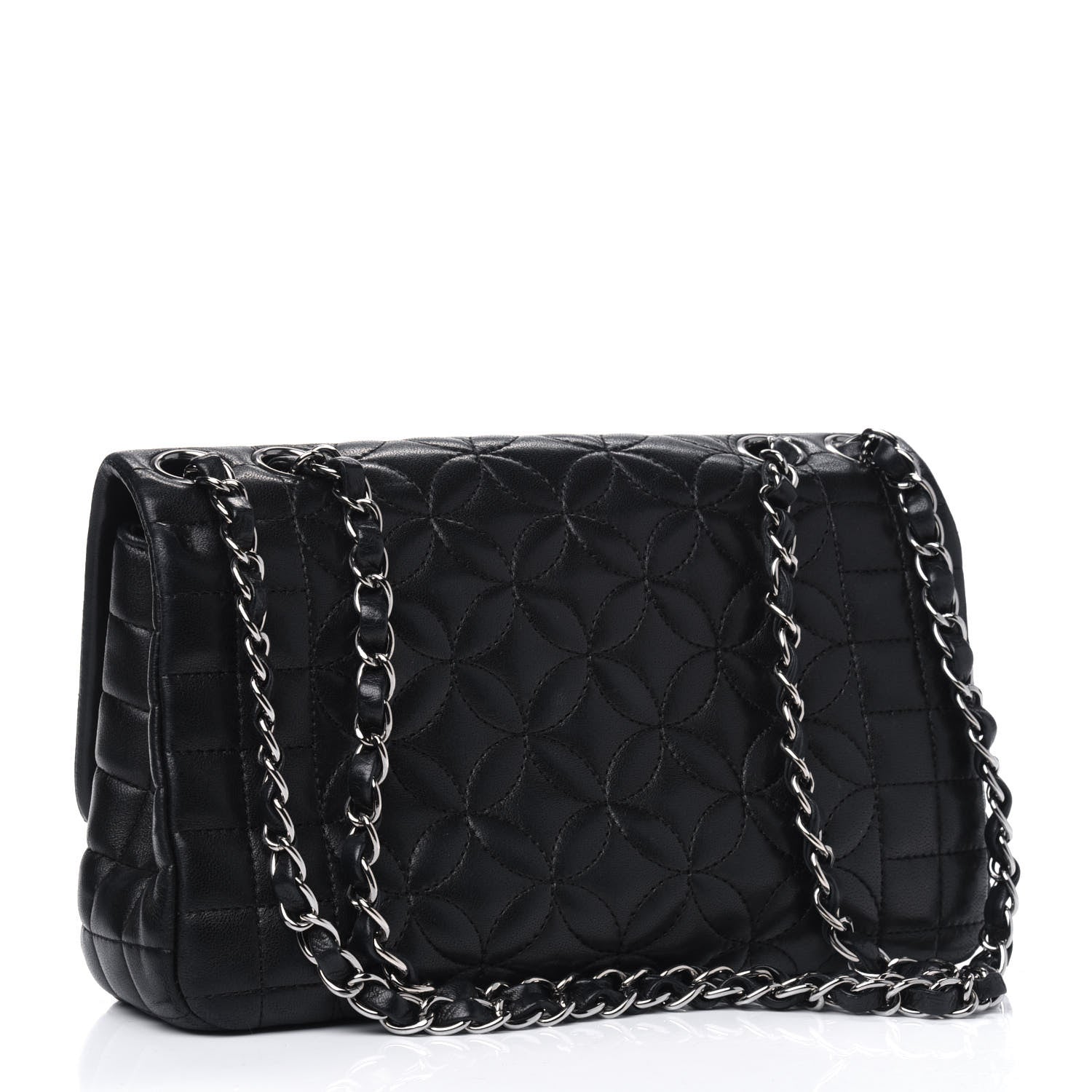 Chanel Lambskin Quilted Lady Graphic Flap Black 2 of 6