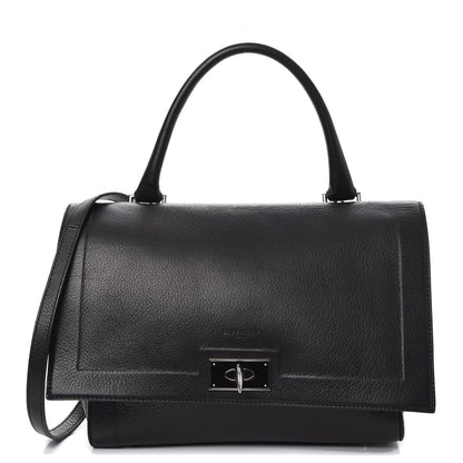 Givenchy Grained Calfskin Small Shark Lock Satchel Black 1 of 7