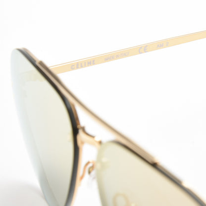 Celine Mirror Aviator Sunglasses CL 41392/S Gold Pink 6 of 7