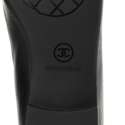Chanel Lambskin Cap Toe CC Uniform Ballerina Flats 38.5 Black 7 of 9