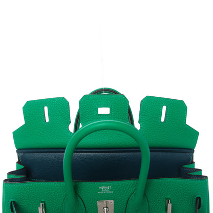 Hermes Togo Verso Birkin 25 Menthe Vert Bosphore 17 of 35