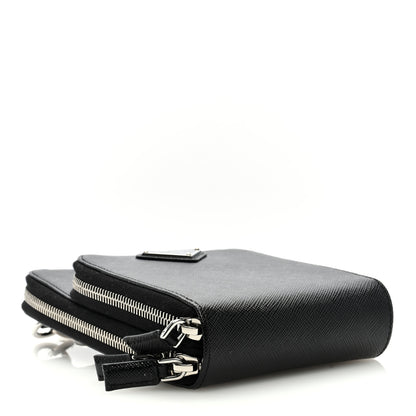 Prada Saffiano Smartphone Case Crossbody Black 4 of 8