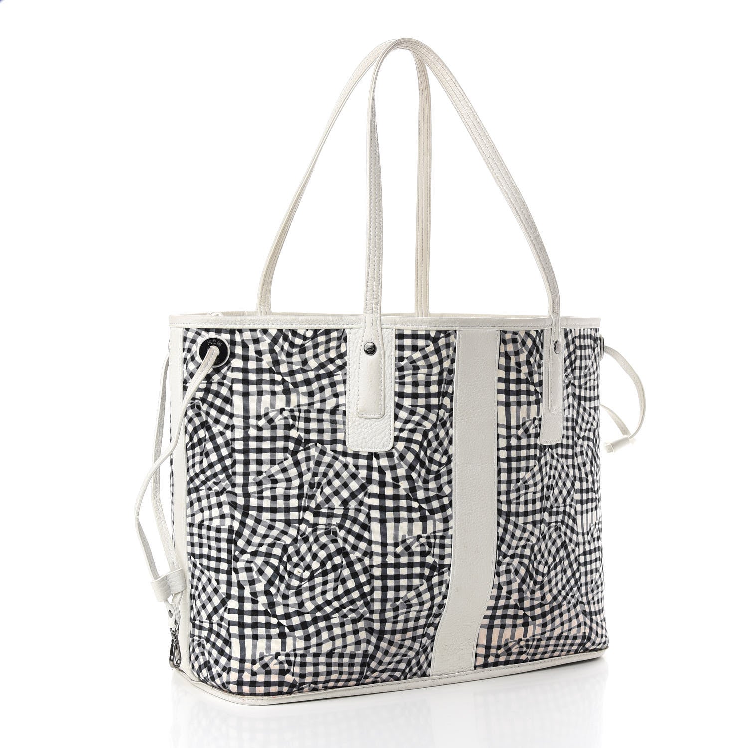 MCM Visetos Medium Liz Reversible Shopper Tote White 6 of 17