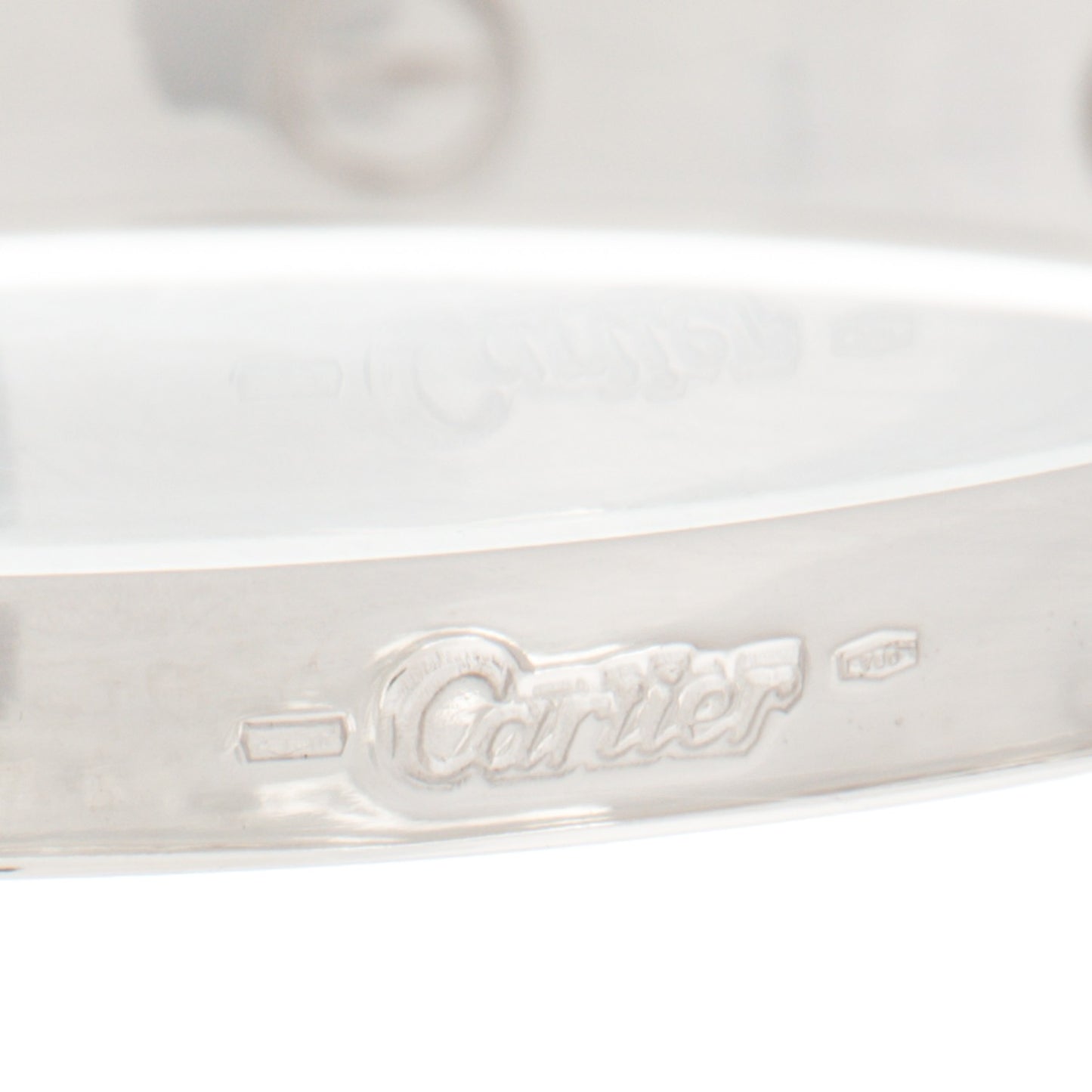 18K White Gold LOVE Bracelet 17