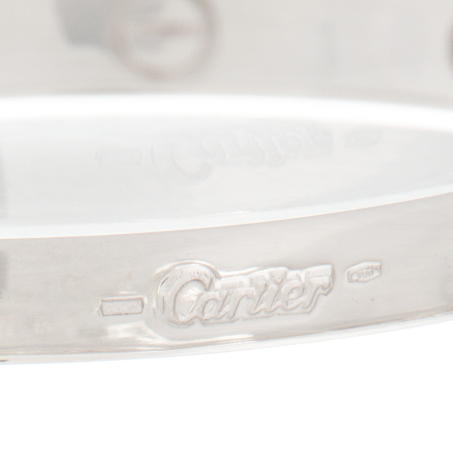Cartier 18K White Gold LOVE Bracelet 17 5 of 6