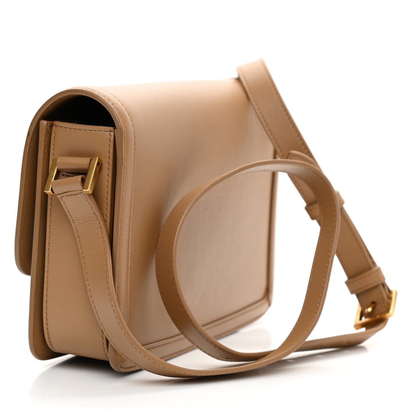 Box Calfskin Monogram Medium Solferino Satchel Natural Tan