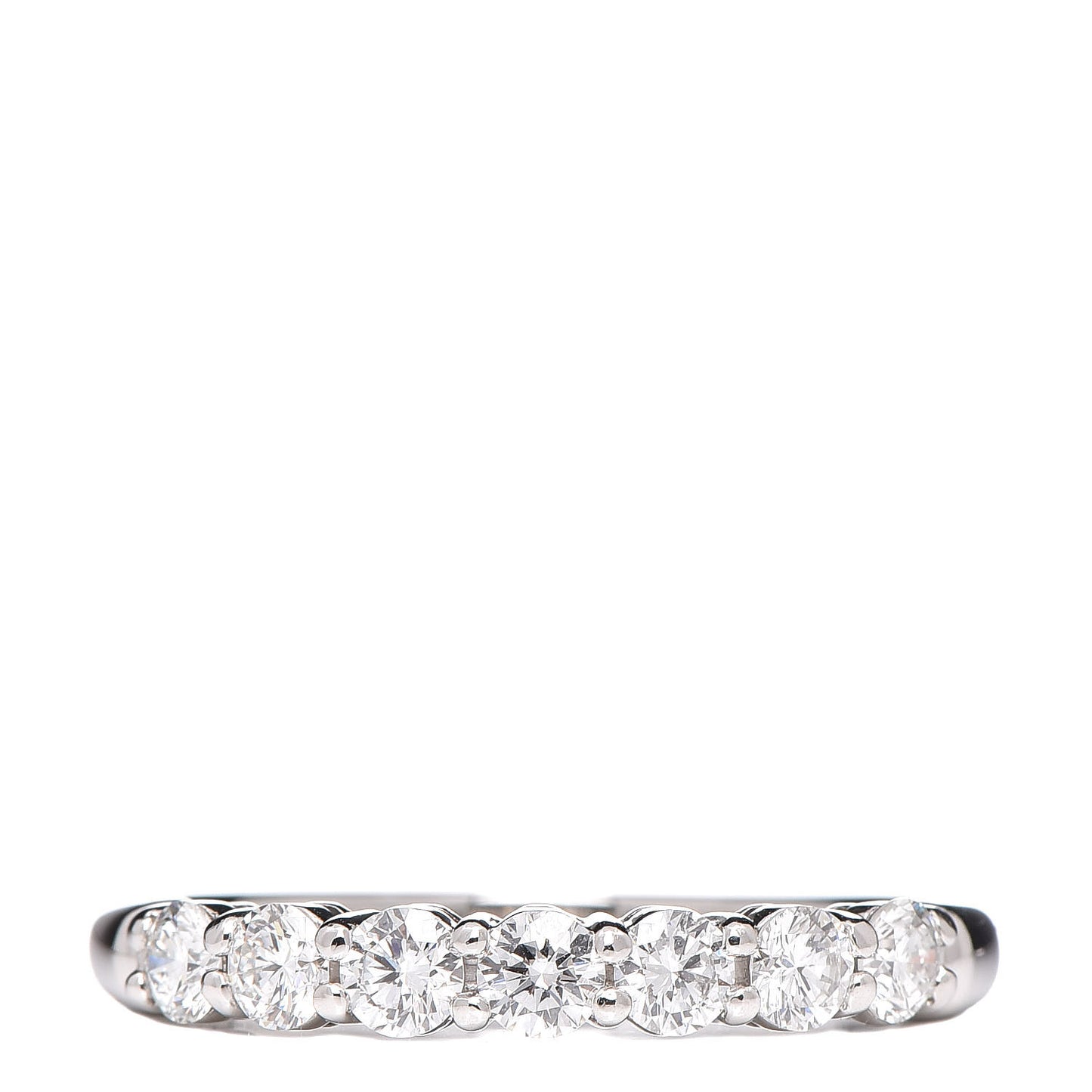 Platinum Diamond 3.5mm Embrace Half Circle Band Ring 62 10