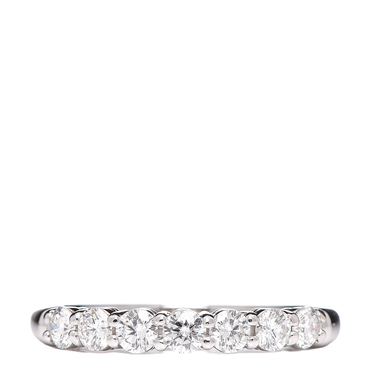 Tiffany Platinum Diamond 3.5mm Embrace Half Circle Band Ring 62 10 1 of 5