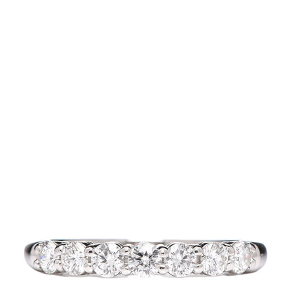 Tiffany Platinum Diamond 3.5mm Embrace Half Circle Band Ring 62 10 1 of 5
