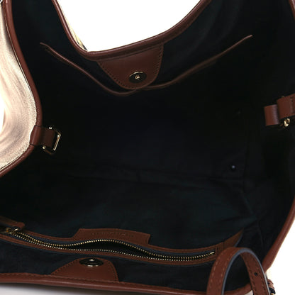 Burberry House Check Small Canterbury Tote Dark Tan 6 of 12