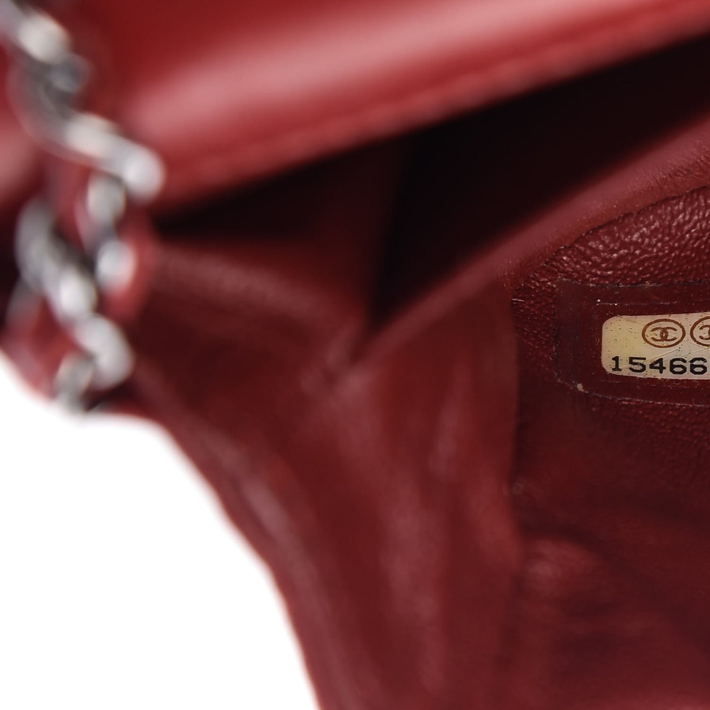 Lambskin Quilted Extra Mini Rectangular Flap Red