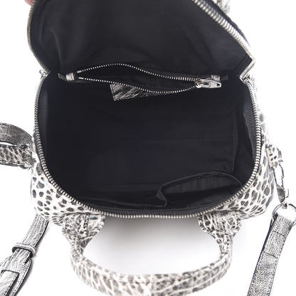 Alexander Wang Pebbled Lambskin Rockie Black White Rhodium Hardware 6 of 11