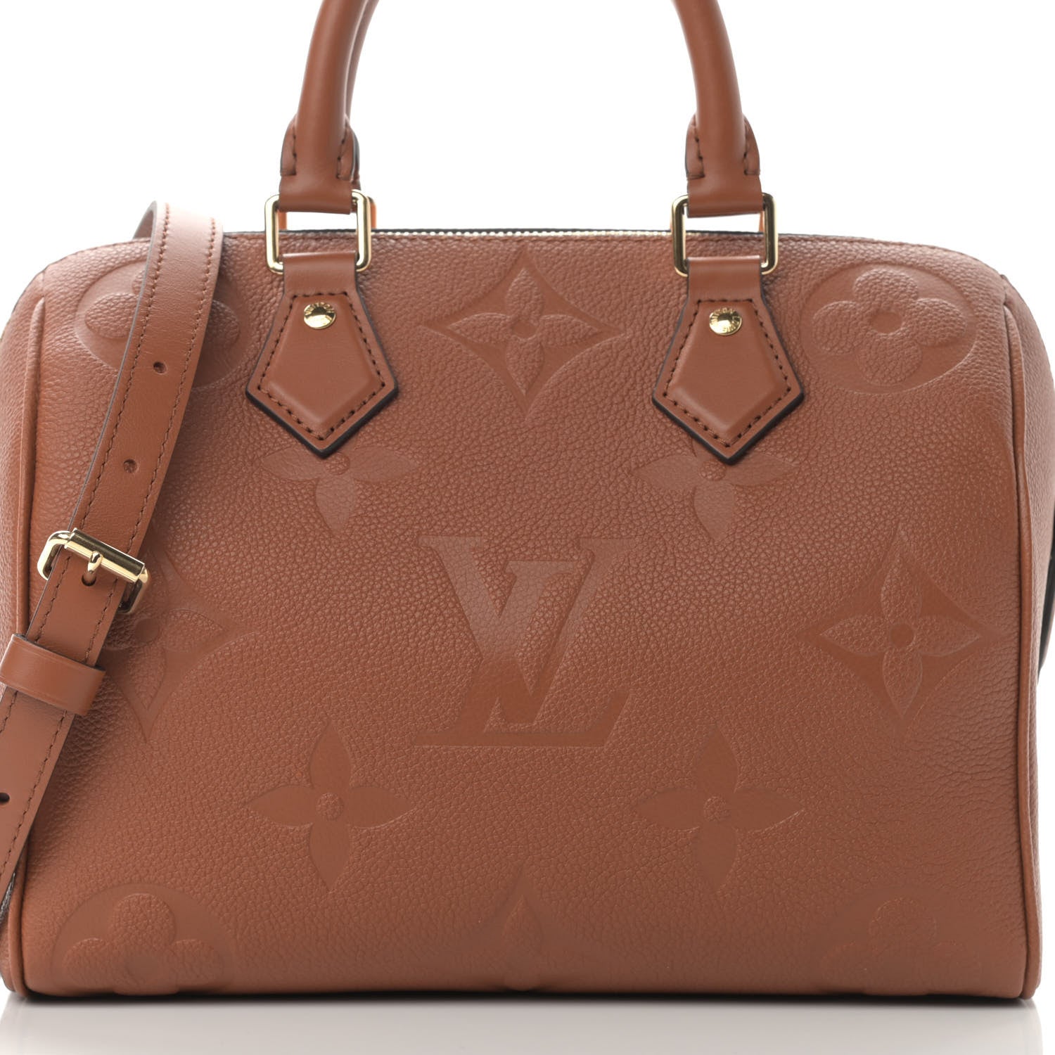 Louis Vuitton Empreinte Monogram Giant Speedy Bandouliere 25 Cognac 7 of 10