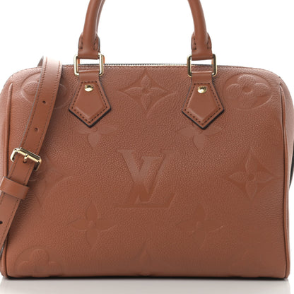 Louis Vuitton Empreinte Monogram Giant Speedy Bandouliere 25 Cognac 7 of 10