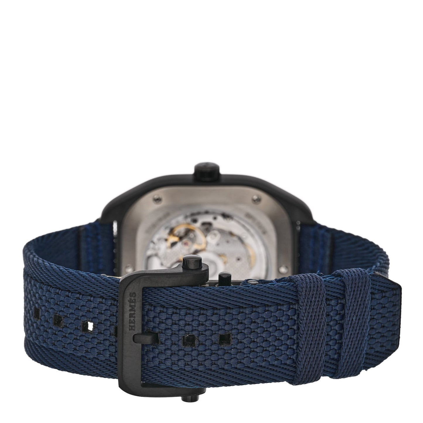 DLC Coated Titanium Nylon 39mm H08 Automatic Watch Bleu Abysse