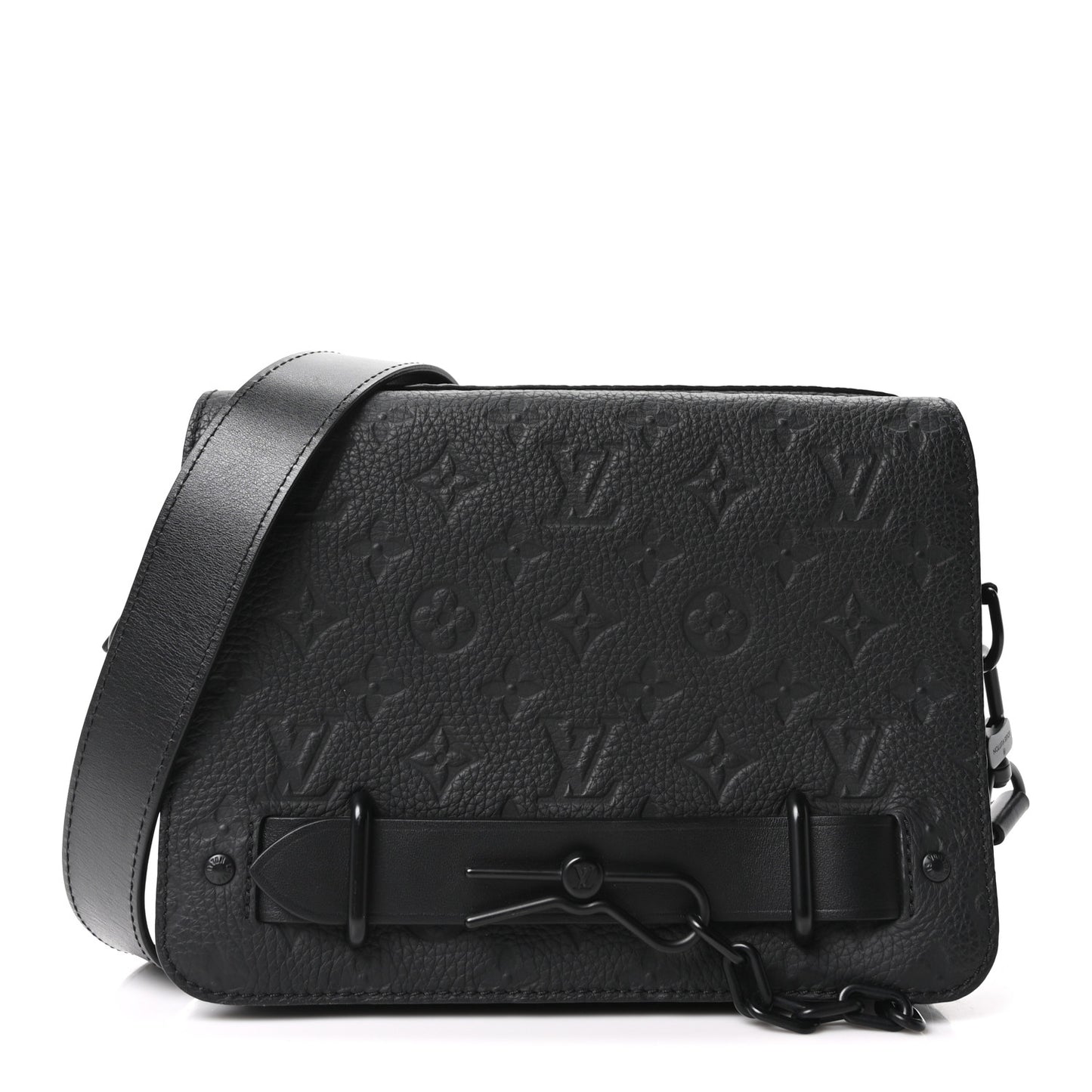 Taurillon Monogram Steamer Messenger Black