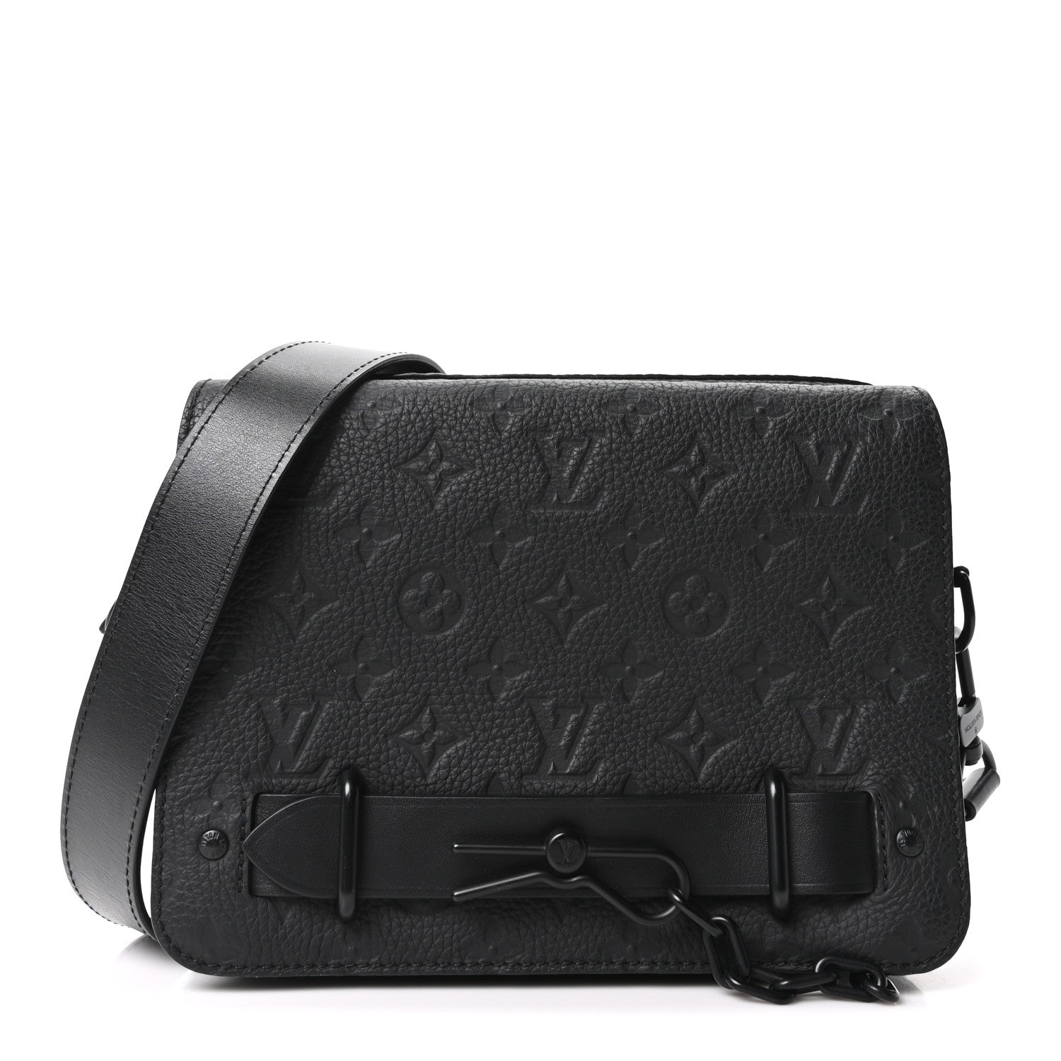 Louis Vuitton Taurillon Monogram Steamer Messenger Black 1 of 9