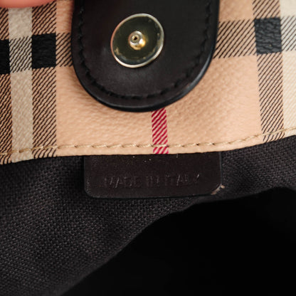 Burberry Haymarket Check Small Canterbury Tote Black 7 of 9