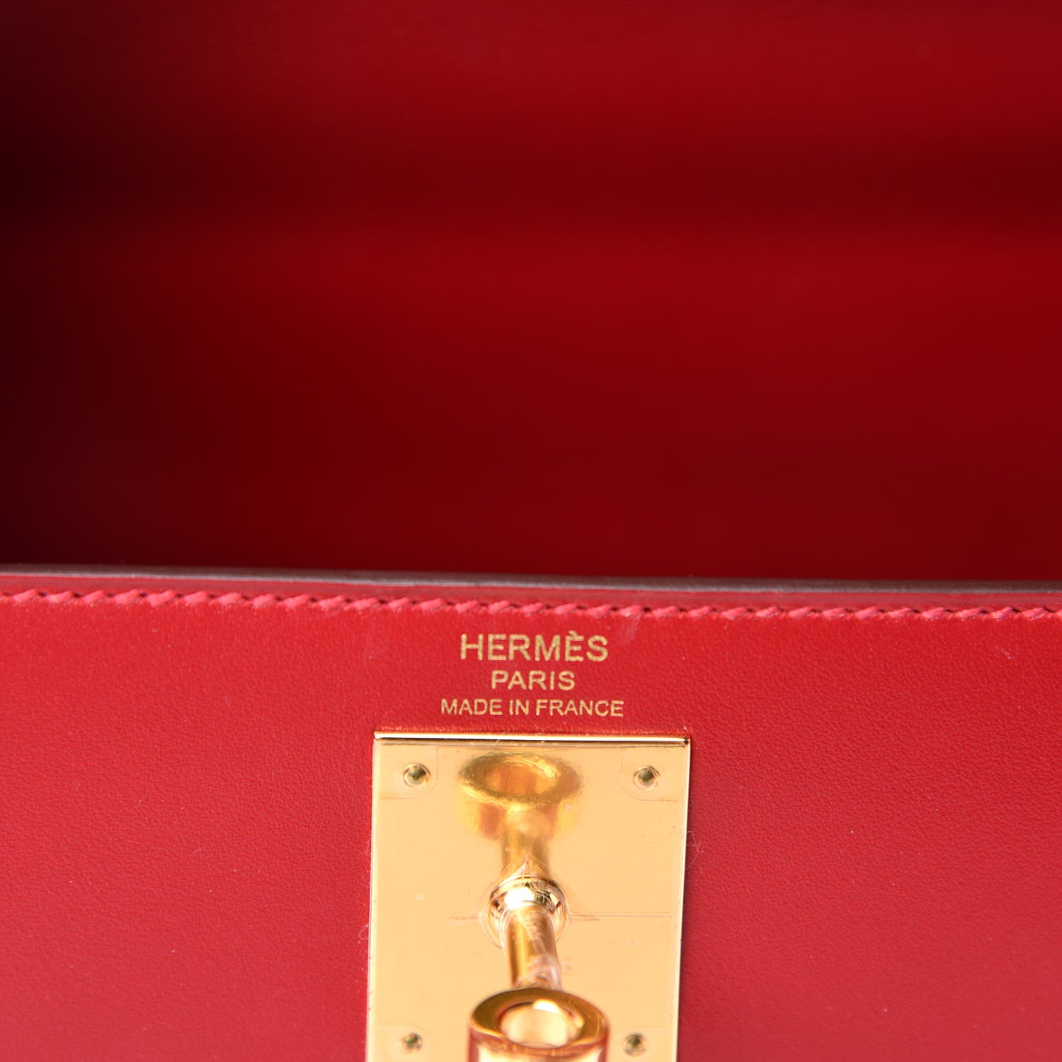 Hermes Tadelakt Kelly Sellier 28 Rouge Vif 12 of 14