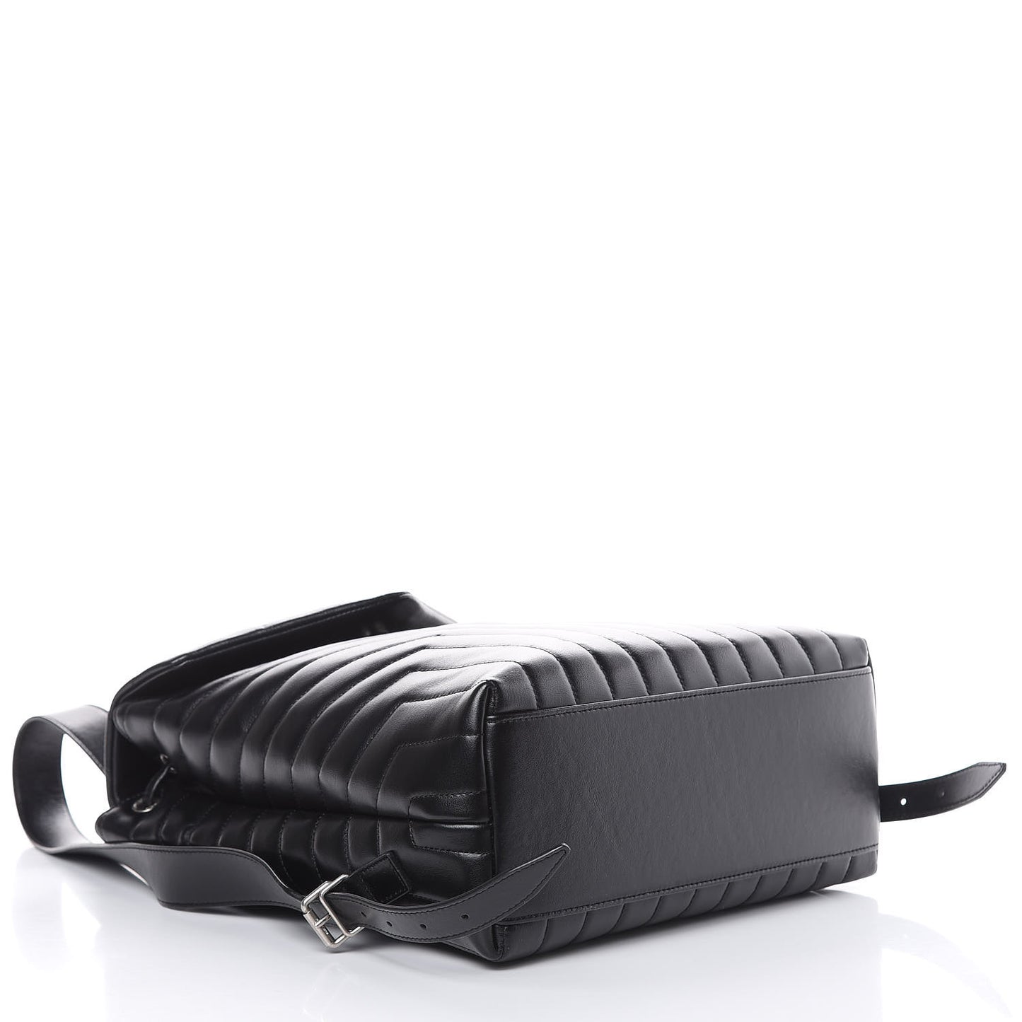 Calfskin Y Quilted Monogram Medium Loulou Backpack Black