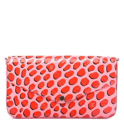 Louis Vuitton Vernis Jungle Dots Pochette Felicie Sugar Pink Poppy 1 of 8