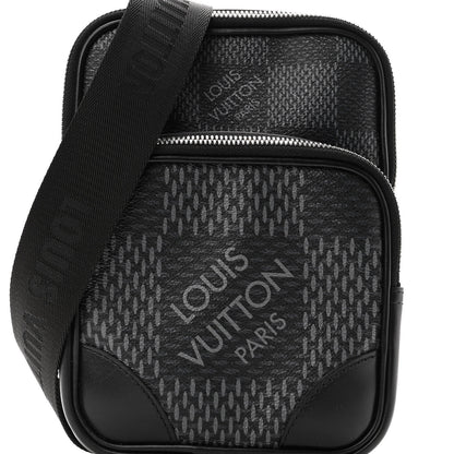 Louis Vuitton Damier Graphite 3D Amazone Sling Bag Black 7 of 9
