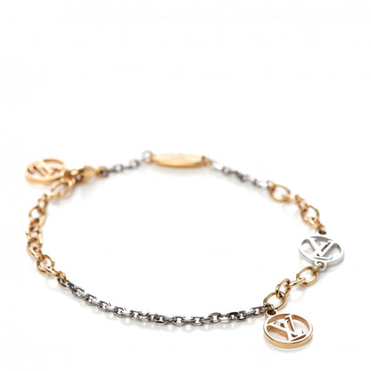 Louis Vuitton Logomania Bracelet Silver Gold 1 of 6