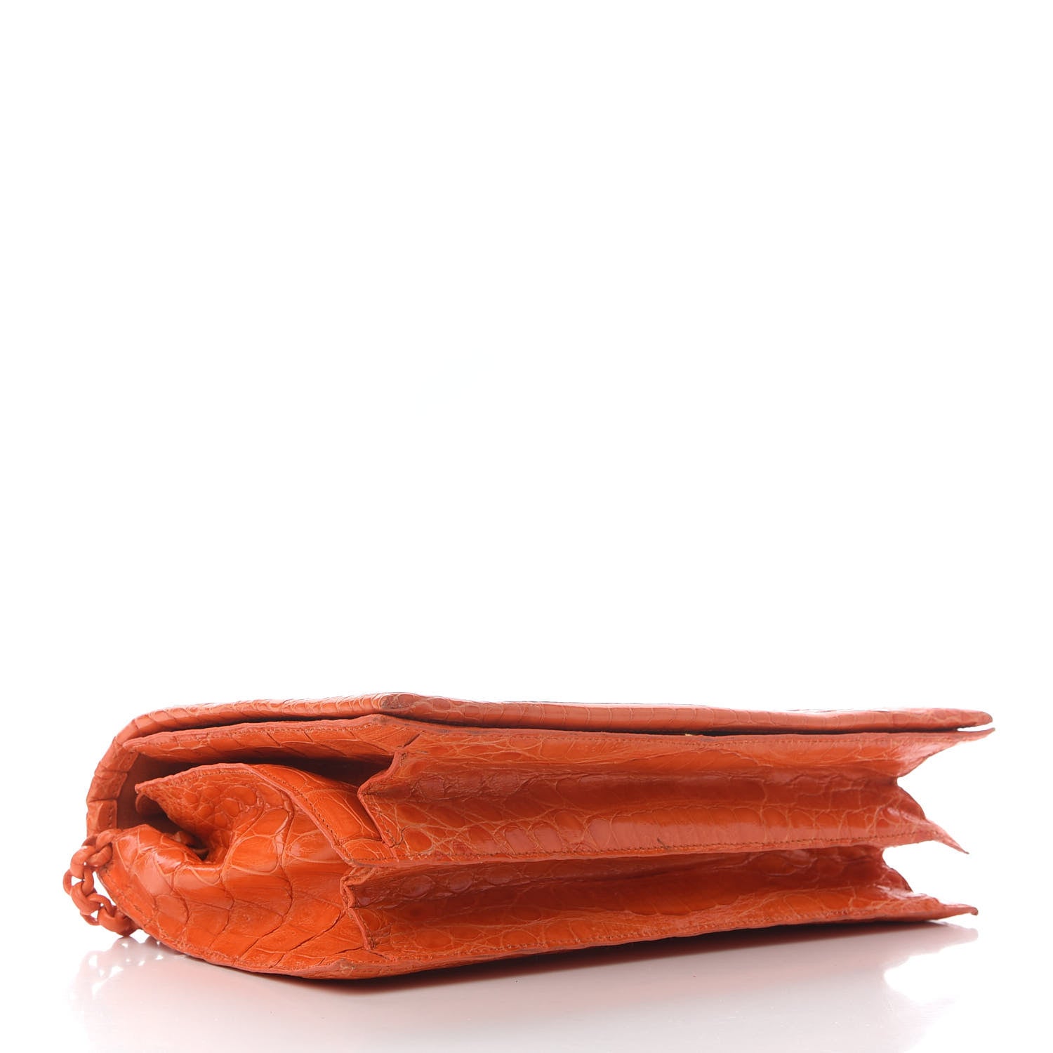 Nancy Gonzalez Crocodile Small Regina Top Handle Bag Orange 3 of 14