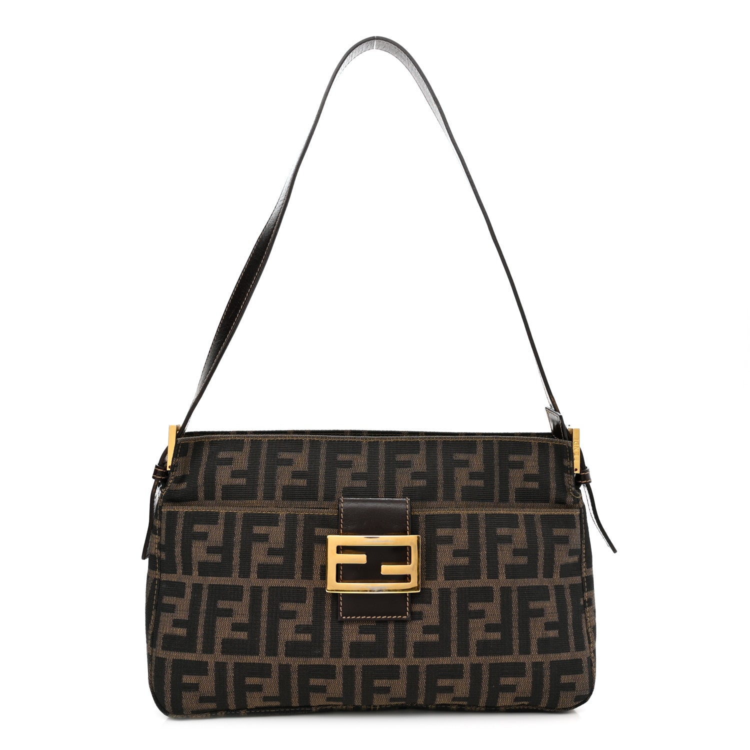 Fendi Zucca Shoulder Bag Tobacco 1 of 12