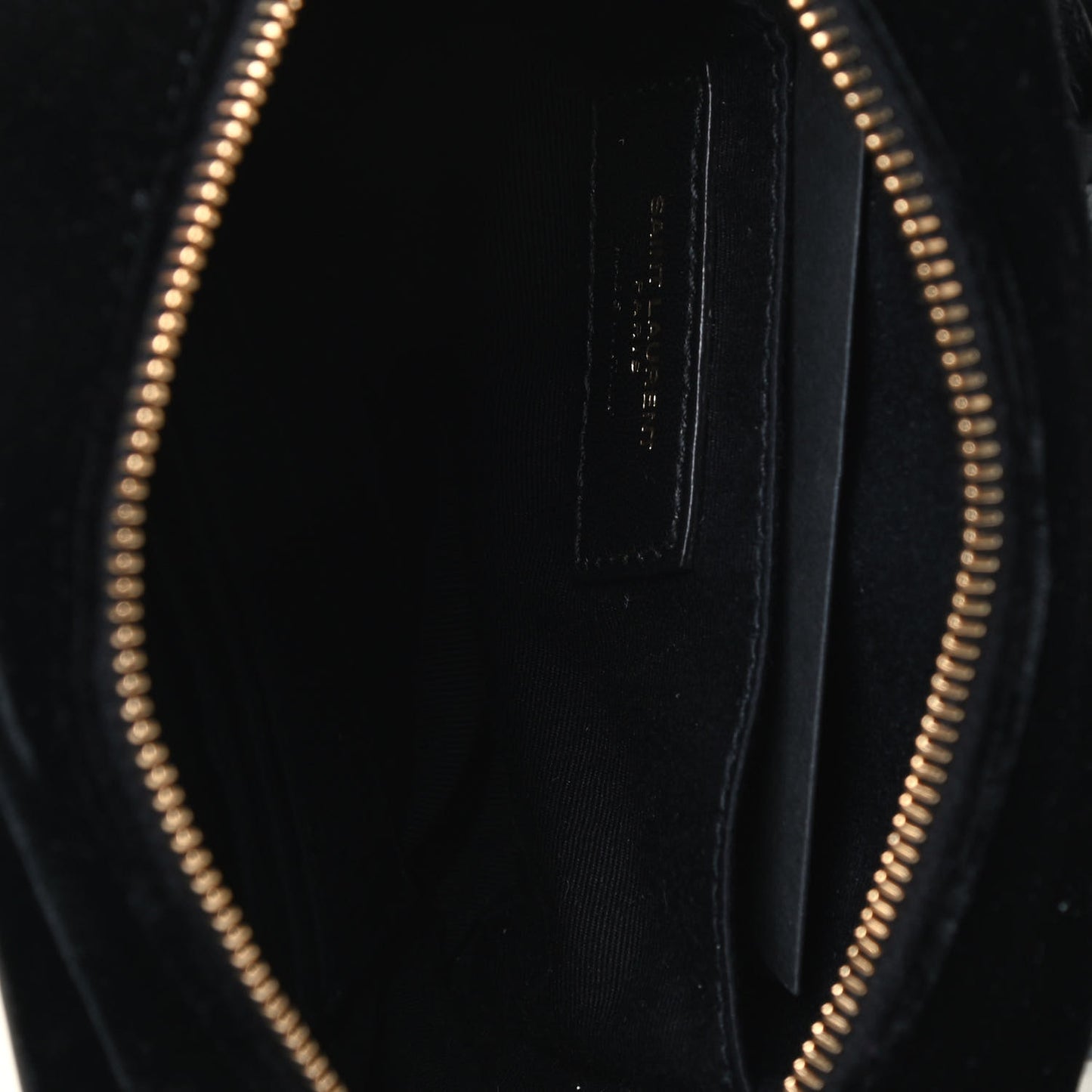 Velour Matelasse Monogram Lou Belt Bag Black