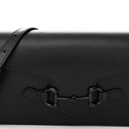 Gucci Azalea Calfskin Monochrome Mini Horsebit 1955 Shoulder Bag Black 8 of 11