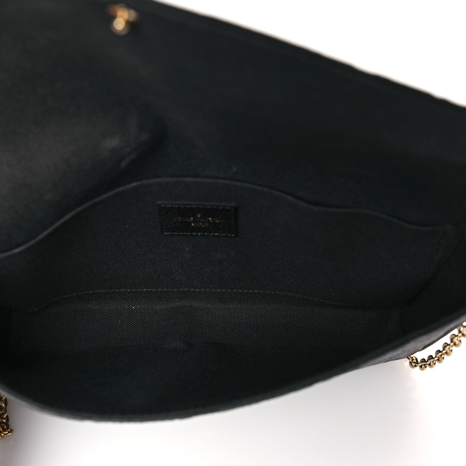 Louis Vuitton Empreinte Pochette Felicie Chain Wallet Black 5 of 9