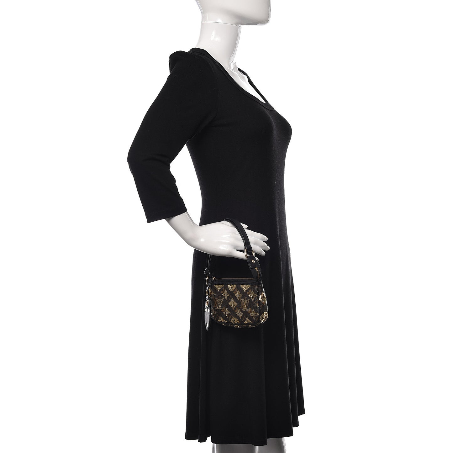 Monogram Sequins Eclipse Pochette Gold
