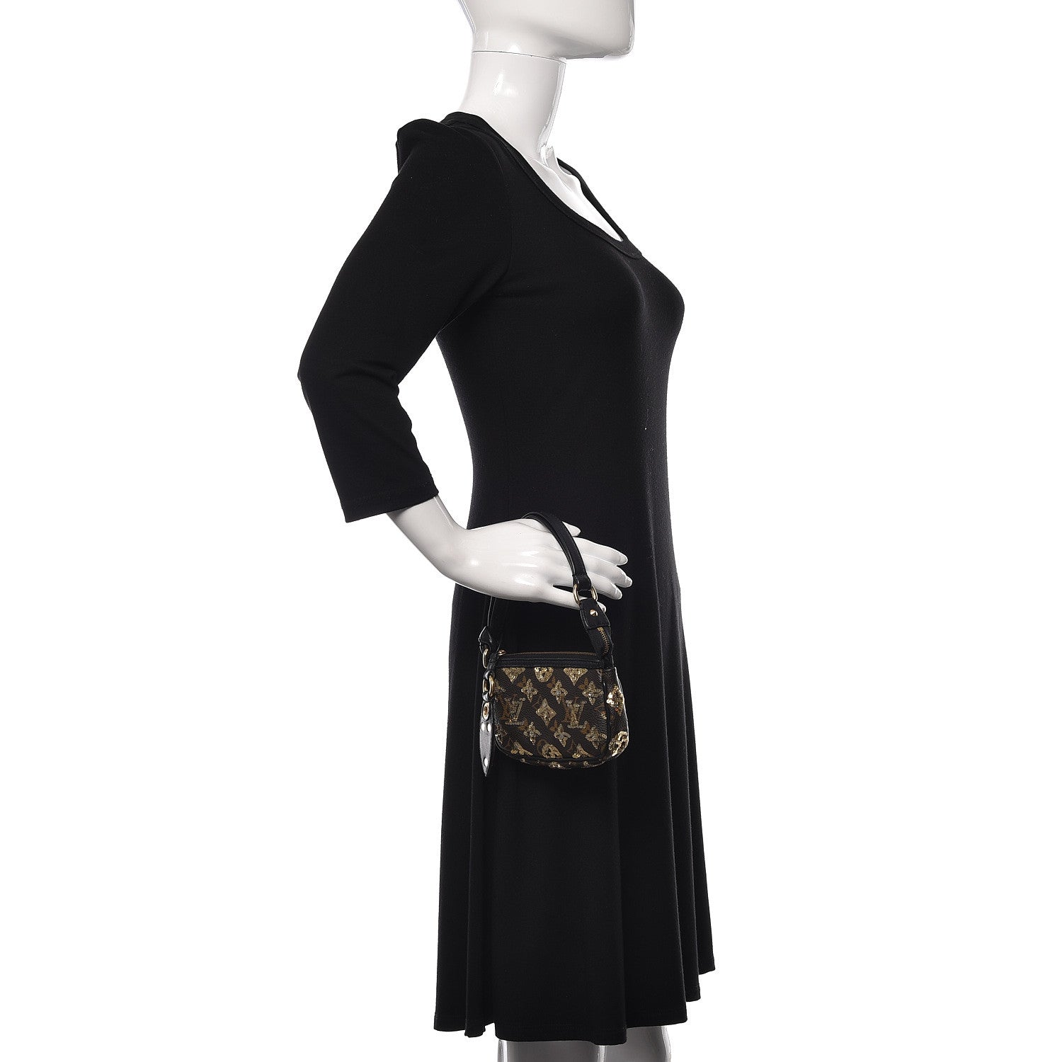 Louis Vuitton Monogram Sequins Eclipse Pochette Gold 2 of 20