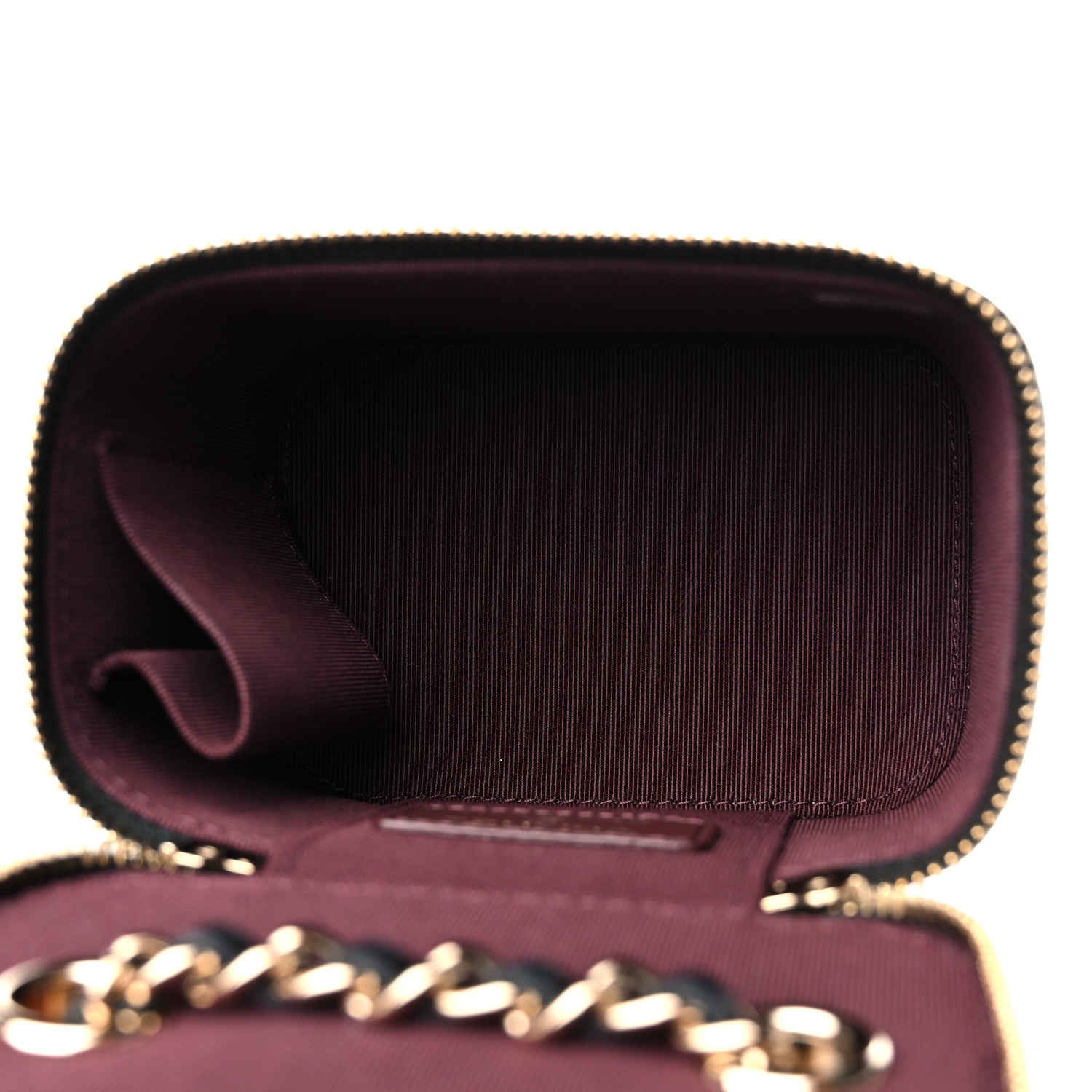 Chanel Caviar Quilted Mini Vanity Case With Chain Black 5 of 10