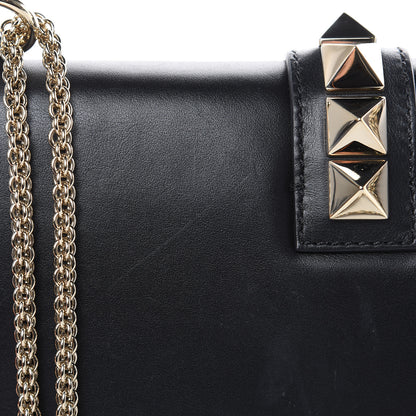 Valentino Garavani Vitello Medium Glam Lock Rockstud Flap Black 14 of 14