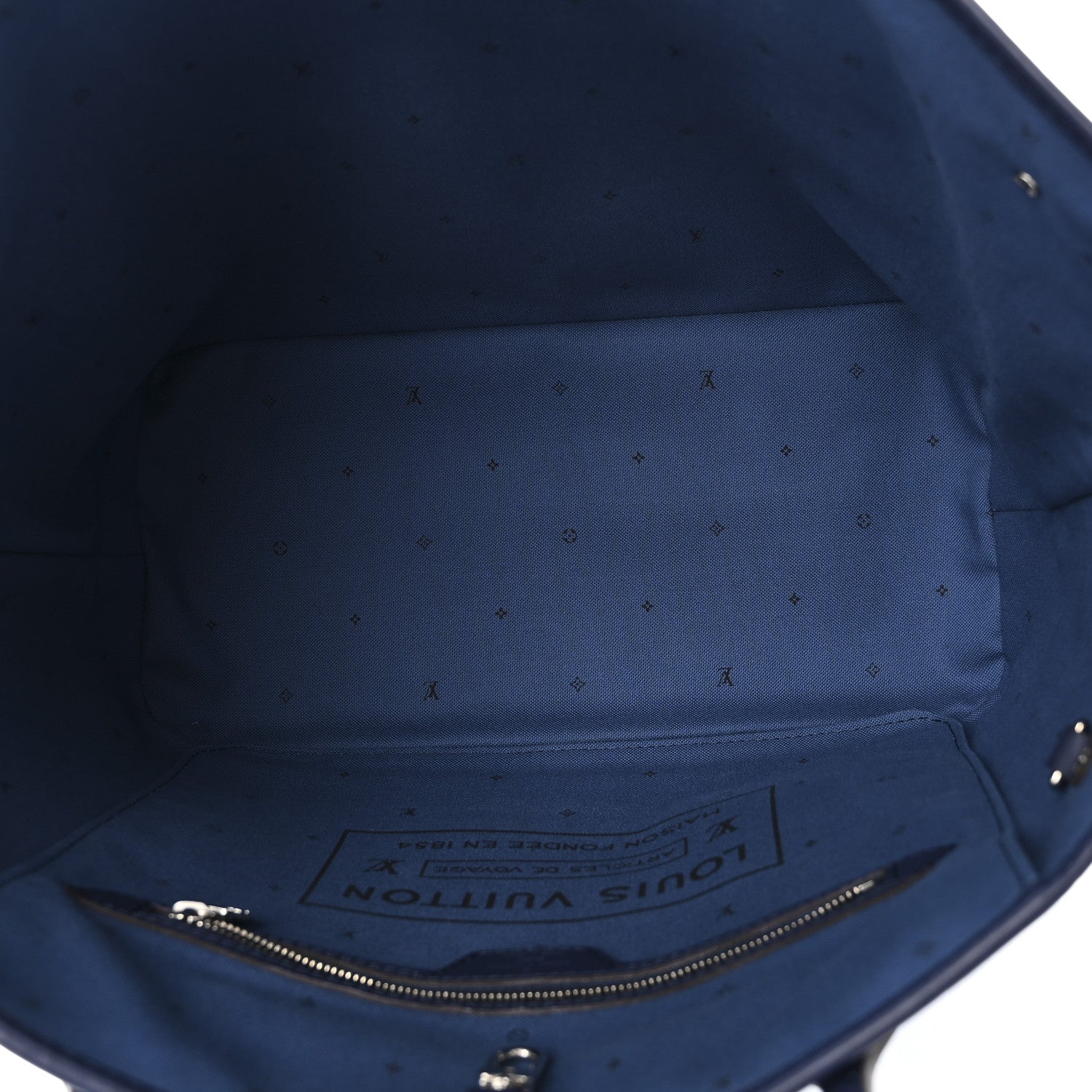 Louis Vuitton Monogram Escale Neverfull MM Blue 5 of 9