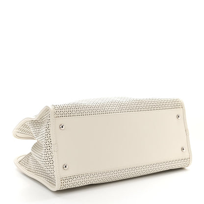 Chanel Calfskin Perforated Up In The Air Tote White 4 of 9