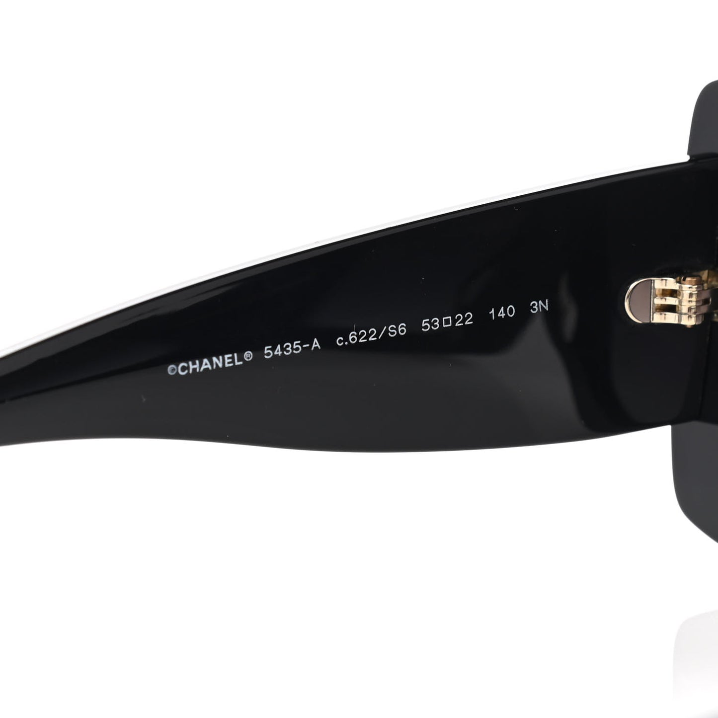 Acetate Rectangle Sunglasses 5435 Black