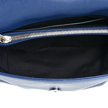 Saint Laurent Grain De Poudre Medium West Hollywood Monogram Fold-Over Denim 5 of 19